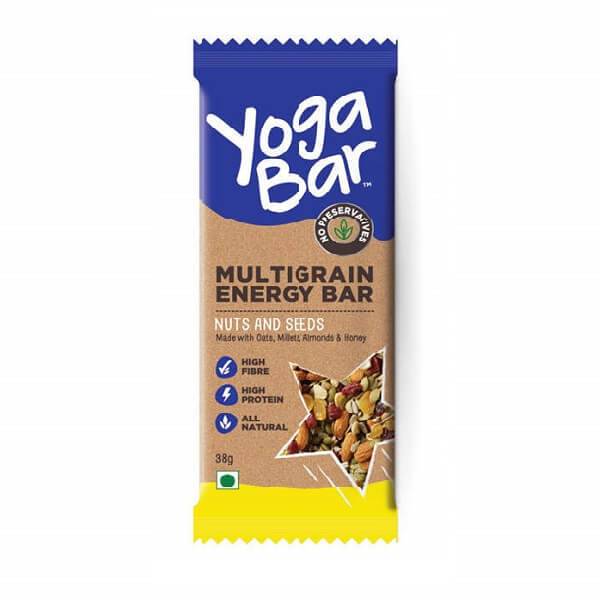 Yoga Bar Multigrain Energy Bar - Nuts & Seeds 